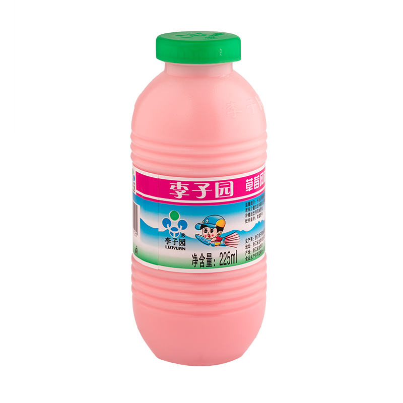 草莓风味乳饮料，单瓶净含量225ml