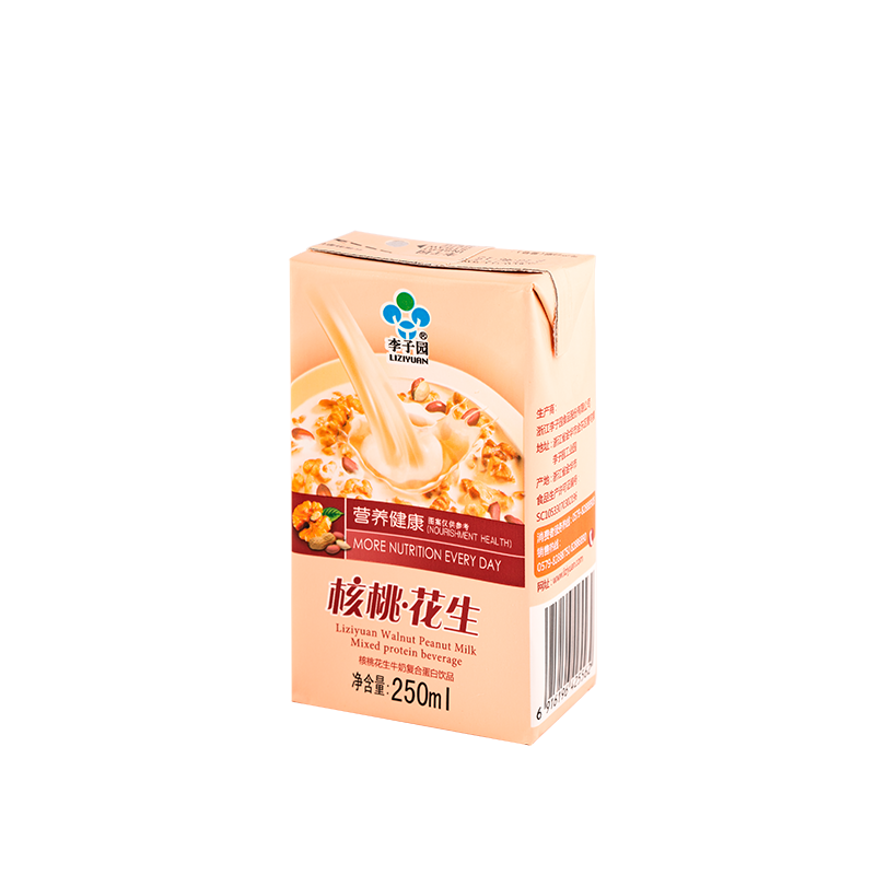 核桃花生牛奶复合蛋白饮品，单瓶净含量250ml